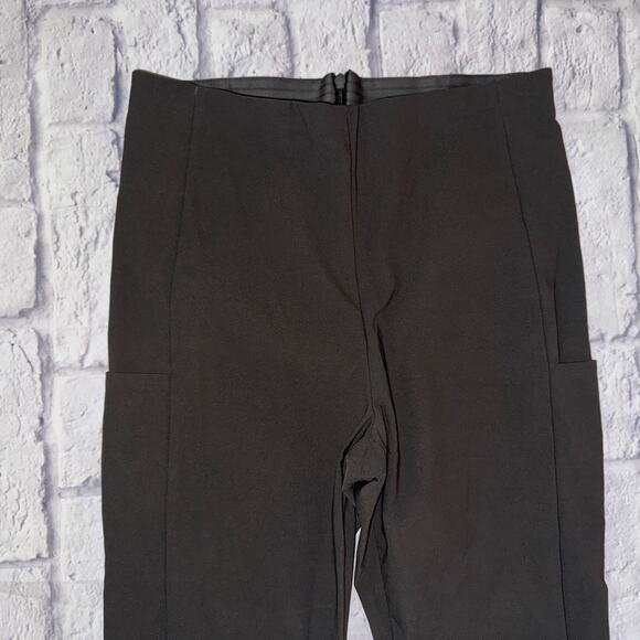 ATHLETA Gray Wander Slim High Rise Back Zip Pants {353450} Size 8 - Picture 2 of 5